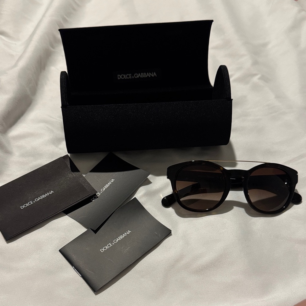 Dolce & Gabbana Black and Brown Sunglasses
